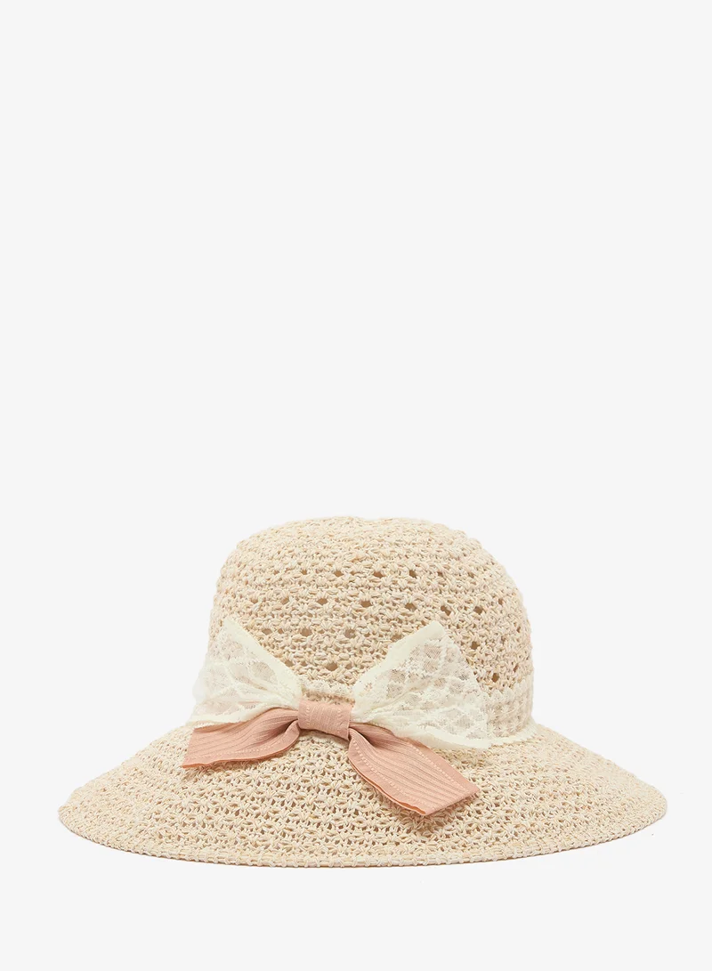 ELLA Rafia Bucket Straw Hat