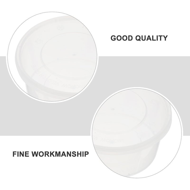 50 Pcs 380ml Leak Proof Disposable Food Containers For Cakes Soups Picnic Takeaway - Image 4