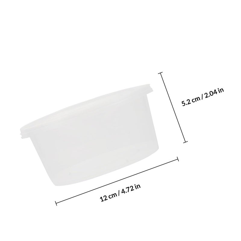 50 Pcs 380ml Leak Proof Disposable Food Containers For Cakes Soups Picnic Takeaway - Image 3