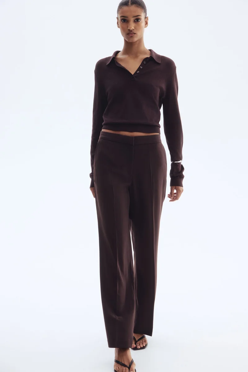 H&M Straight crease-leg trousers