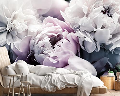 Reyhui Floral Wallpaper Mural Large Rose Flowers Mural for Bedroom Living Room Wall not selfAdhesive - Image 1