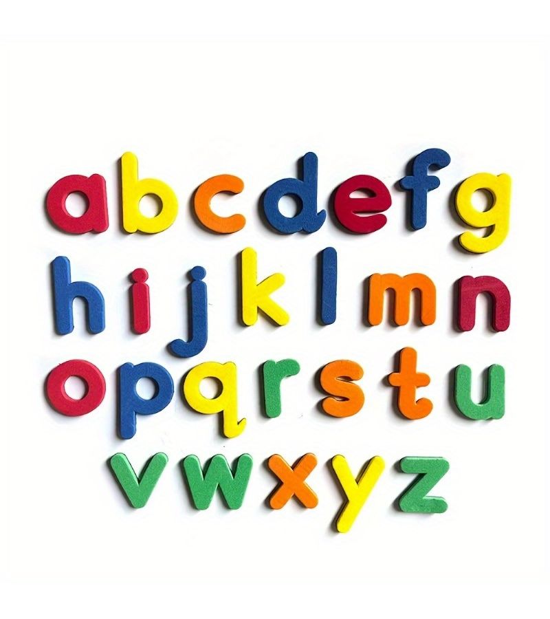 26pcs Uppercase Letter Set Mixed Colors Fridge Magnet Stickers Classroom Decoration Gifts - Image 5