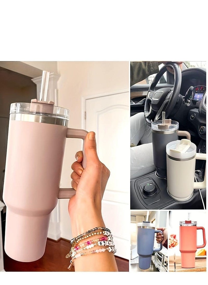 Stanly - Quencher H2.0 Flowstat Vacuum Insulated Stainless Steel Tumbler with Lid and Straw for Water, Iced Tea, Coffee, Smoothies and More 1.18L Stanley Purple - Image 1