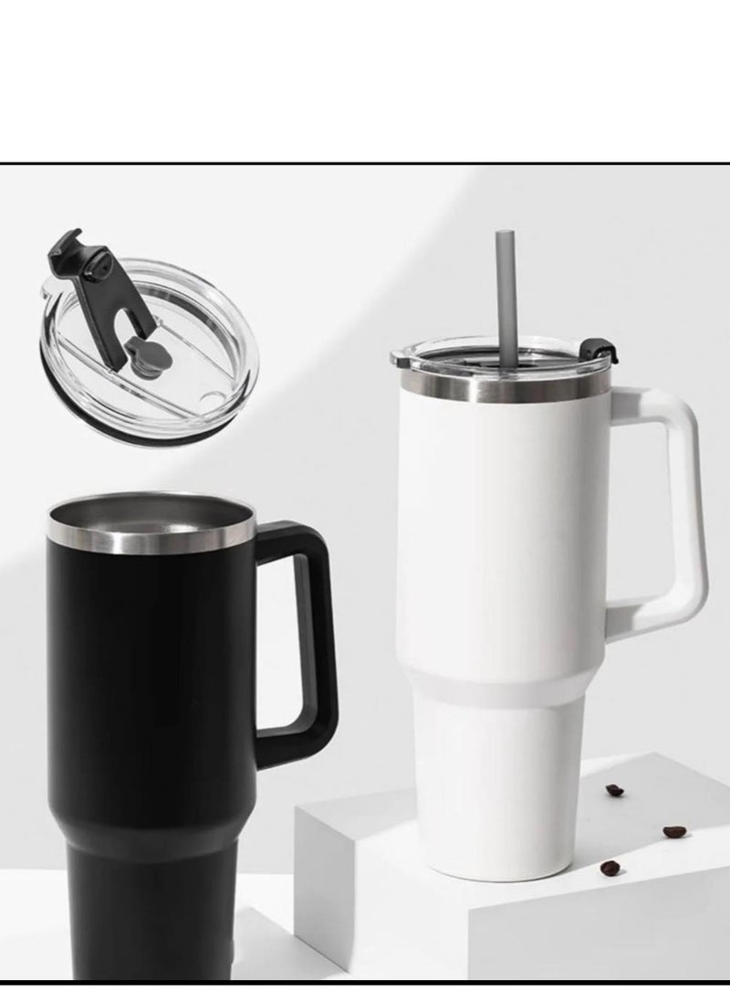 Stanly - Quencher H2.0 Flowstat Vacuum Insulated Stainless Steel Tumbler with Lid and Straw for Water, Iced Tea, Coffee, Smoothies and More 1.18L Stanley Purple - Image 1