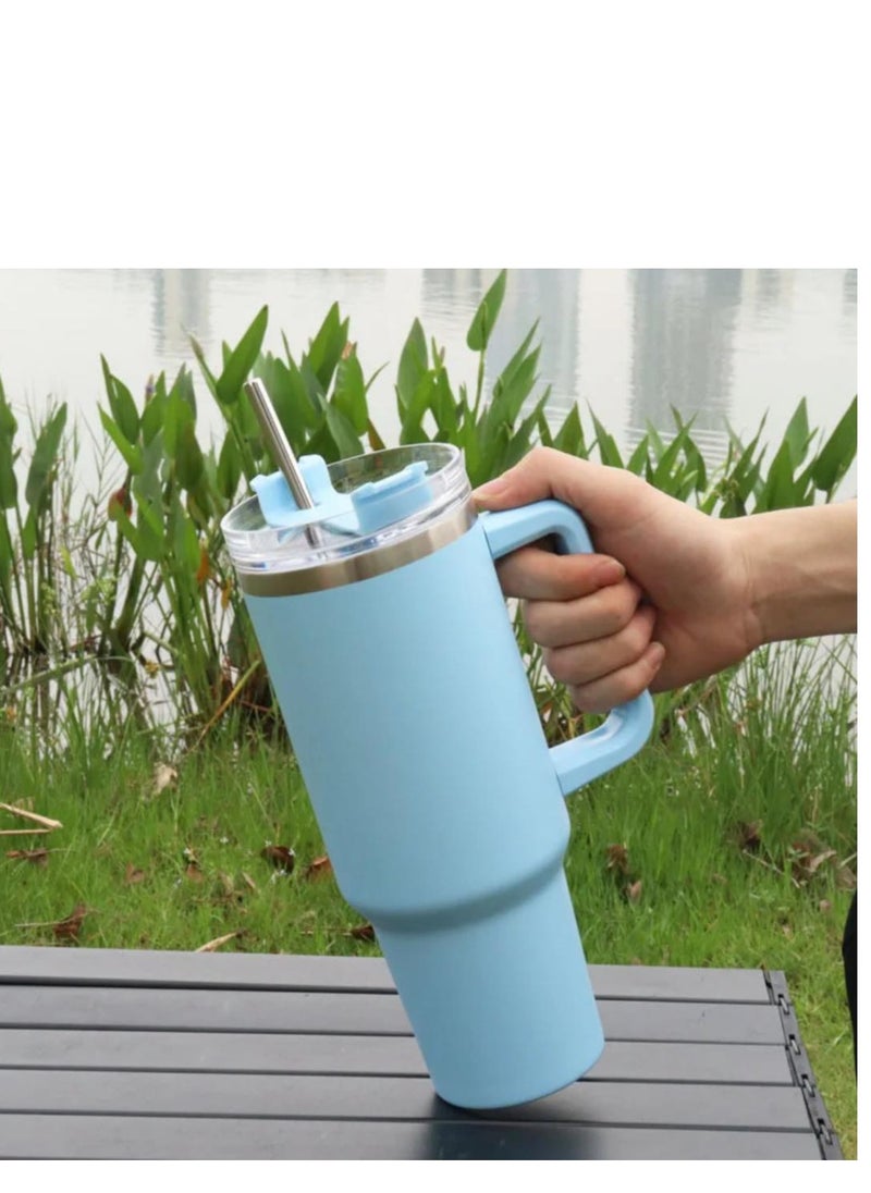 Stanly - Quencher H2.0 Flowstat Vacuum Insulated Stainless Steel Tumbler with Lid and Straw for Water, Iced Tea, Coffee, Smoothies and More 1.18L Stanley Purple - Image 1