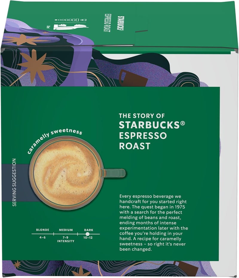 ستاربكس كبسولات قهوة دولتشي جوستو إسبريسو روست، 12 كبسولة، 5.5-66 جم - Image 3