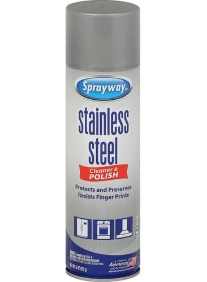 Sprayway Water-Based Stainless Steel Cleaner, 15 Fl Oz (Pack of 1) - Image 2