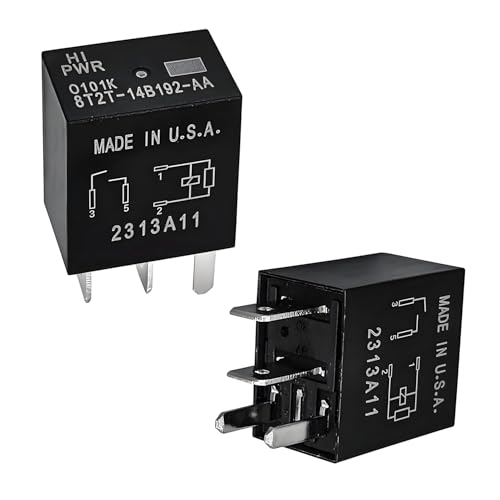 Konlkan 2Pack Relay 8T2T14B192AA 12VDC 4Pin Automotive Relay Replacement Compatible with Select Ford Models - Image 1