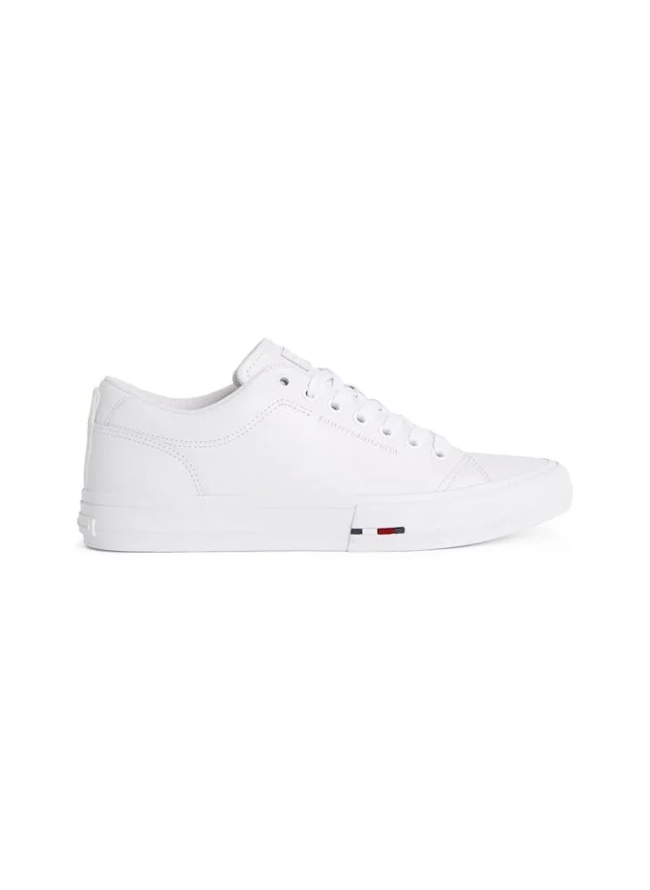 TOMMY HILFIGER Lace Up Low Top Leather Sneakers