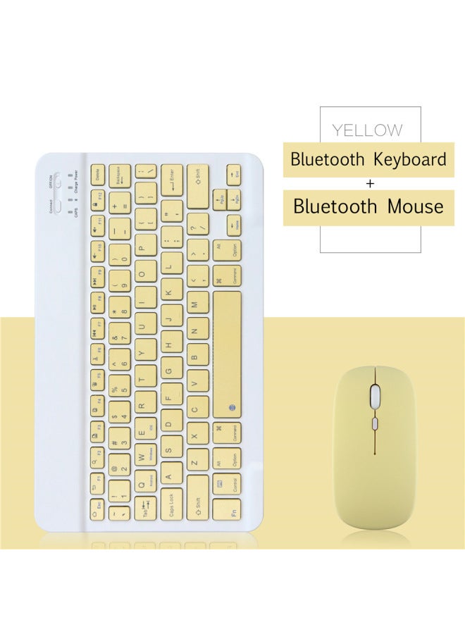 Wireless Bluetooth Keyboard Rechargeable Silent Ultra-thin Mini Computer Mobile Phone Tablet Laptop Keyboard Mouse Set-Color:10 Inch Pink  + Single Bluetooth Mouse-Product Type:Upgraded Endurance Ed - Image 5