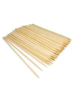 Yuwell 100Pcs Natural Bamboo Skewer Wooden Skewers Sticks Kebab Sticks For Fruit Kabobs Appetizer Chocolate Fountain Cocktail More Food 30CM  - Image 1