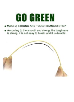 Yuwell 100Pcs Natural Bamboo Skewer Wooden Skewers Sticks Kebab Sticks For Fruit Kabobs Appetizer Chocolate Fountain Cocktail More Food 30CM  - Image 5