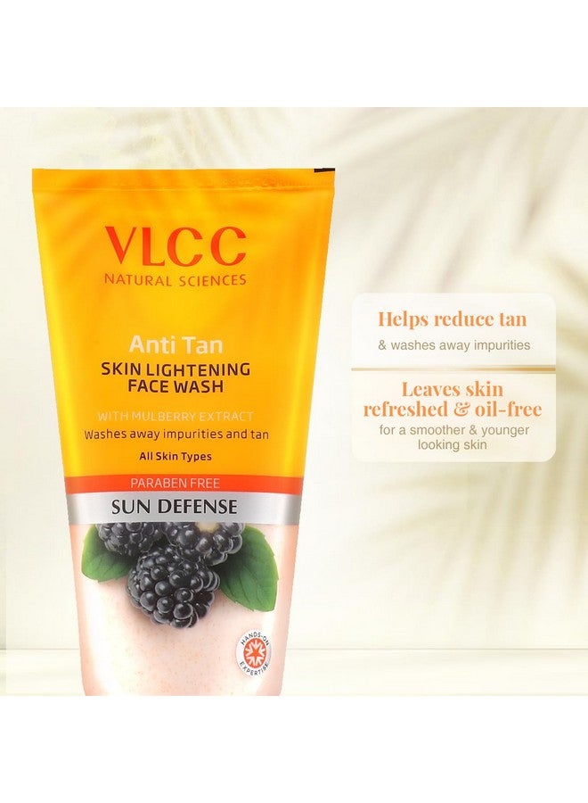 VLCC Anti Tan Skin Lightening Face Wash-150Ml X 2 (300Ml)| With Mulberry & Orange Peel Extract | Anti Tan and Brightening Sun Screen with Broad Spectrum Protection| Removes tan, spots and dullness - Image 5