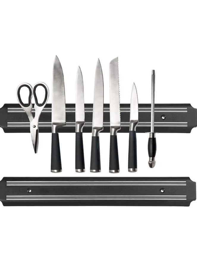 15-Inch Magnetic Knife Holder Wall Strip - Strong and Durable Knife Holder for Storing and Organizing Home Kitchen - Safely Hang Your Knives on a Multi-Purpose Kitchen Bar: - Image 1