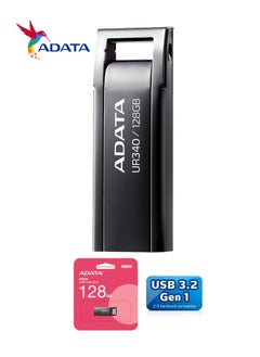 ADATA UR340 128GB USB 3.2 Flash Drive Lightweight Waterproof | Silver Metal | Fast Data Transfer  - Image 5