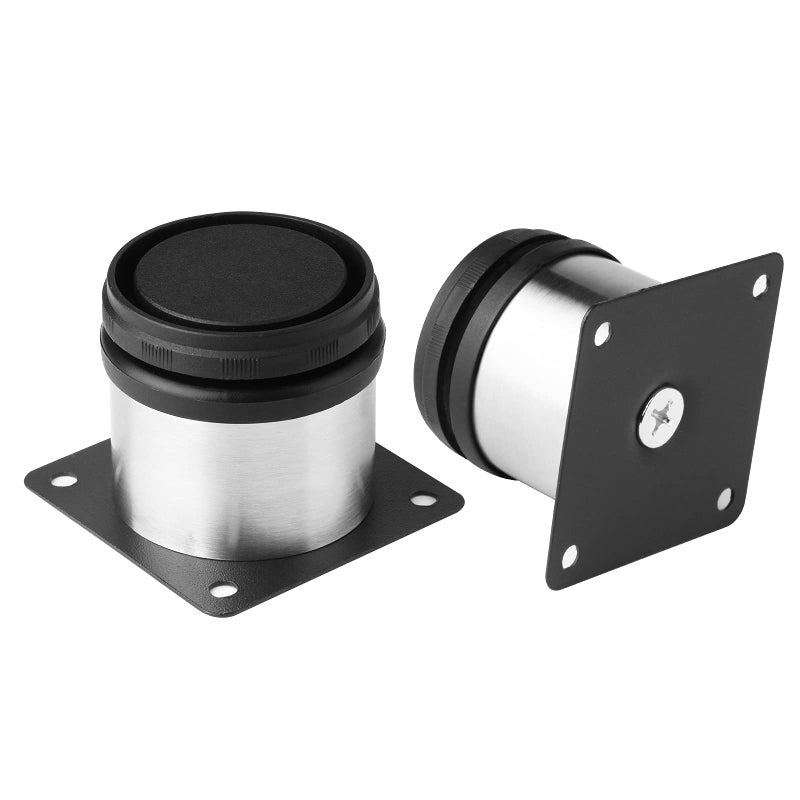 JIAKAI Pack of 4 Furniture Cabinet Adjustable Stainless Steel Round Kitchen Feetï¼ŒFurniture Leg for DIY Furniture, Sofa Table Cabinets Shelves 50 x 50mm - Image 4