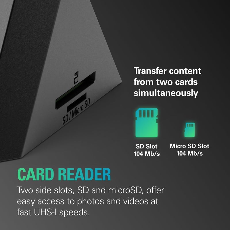 إلجاتو محور USB من – لـ Stream Deck +، منفذا USB-C / منفذا USB-A، توصيل الطاقة، قارئ بطاقات SD/microSD – USB-C، Mac/PC، لا يشمل Stream Deck ومصدر الطاقة - Image 5