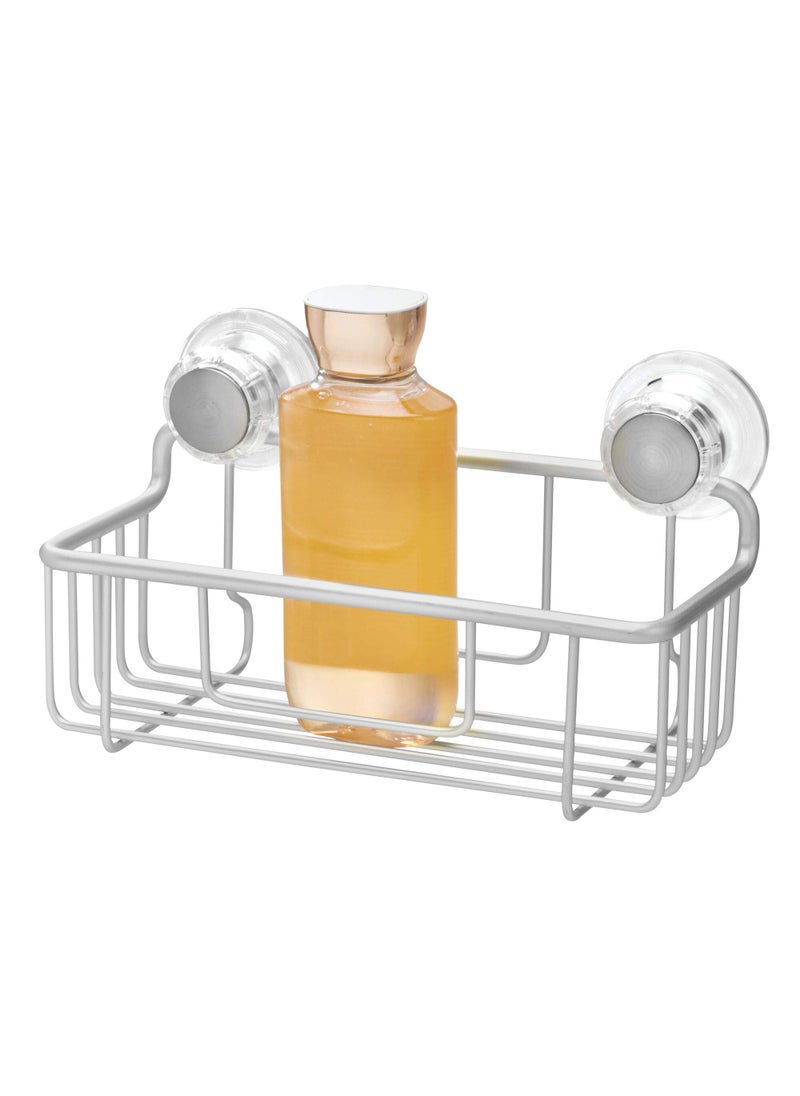 InterDesign InterDesign Metro Rustproof Aluminum Turn-N-Lock Suction  Bathroom Shower Caddy Basket for Shampoo  Conditioner  Soap - Silver  - Image 1