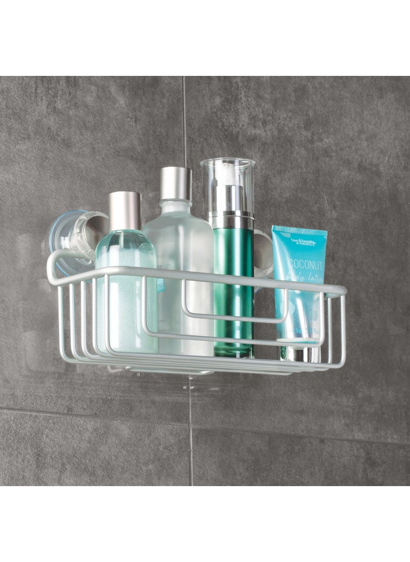 InterDesign InterDesign Metro Rustproof Aluminum Turn-N-Lock Suction  Bathroom Shower Caddy Basket for Shampoo  Conditioner  Soap - Silver  - Image 2