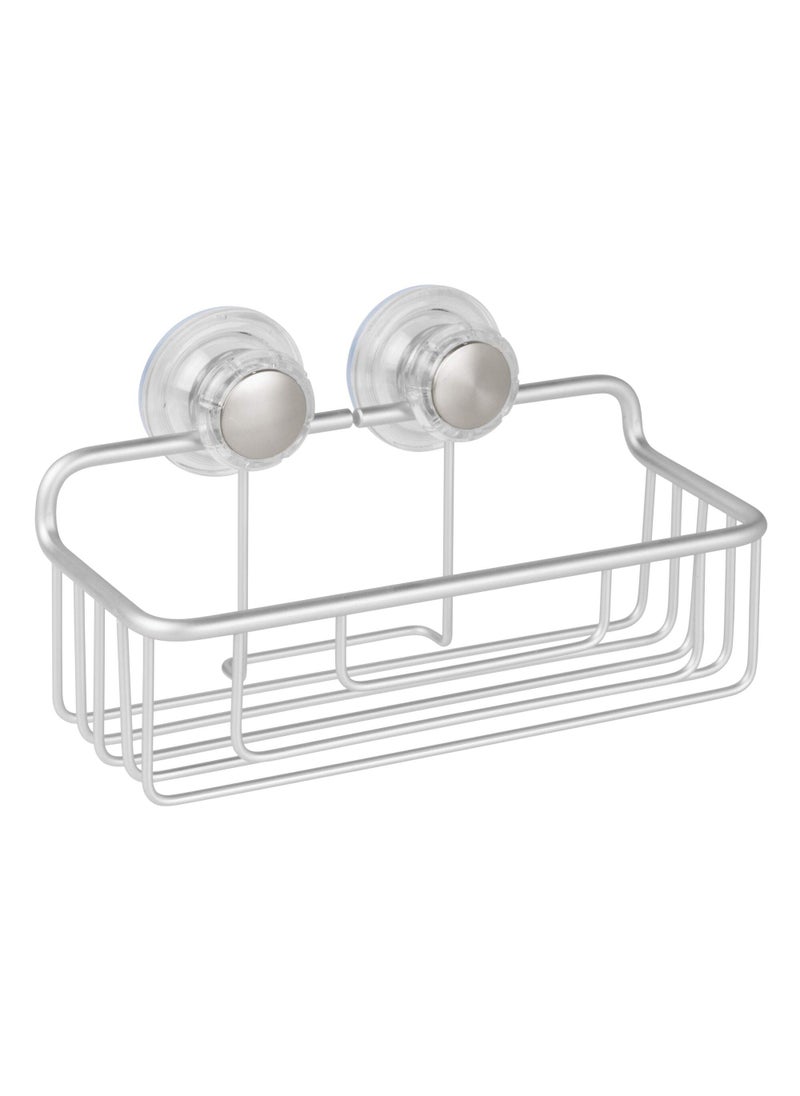 InterDesign InterDesign Metro Rustproof Aluminum Turn-N-Lock Suction  Bathroom Shower Caddy Basket for Shampoo  Conditioner  Soap - Silver  - Image 4
