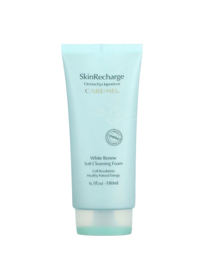 CARENEL Care:Nel, White Renew Soft Cleansing Foam, 6.1 fl oz (180 ml)  - Image 1