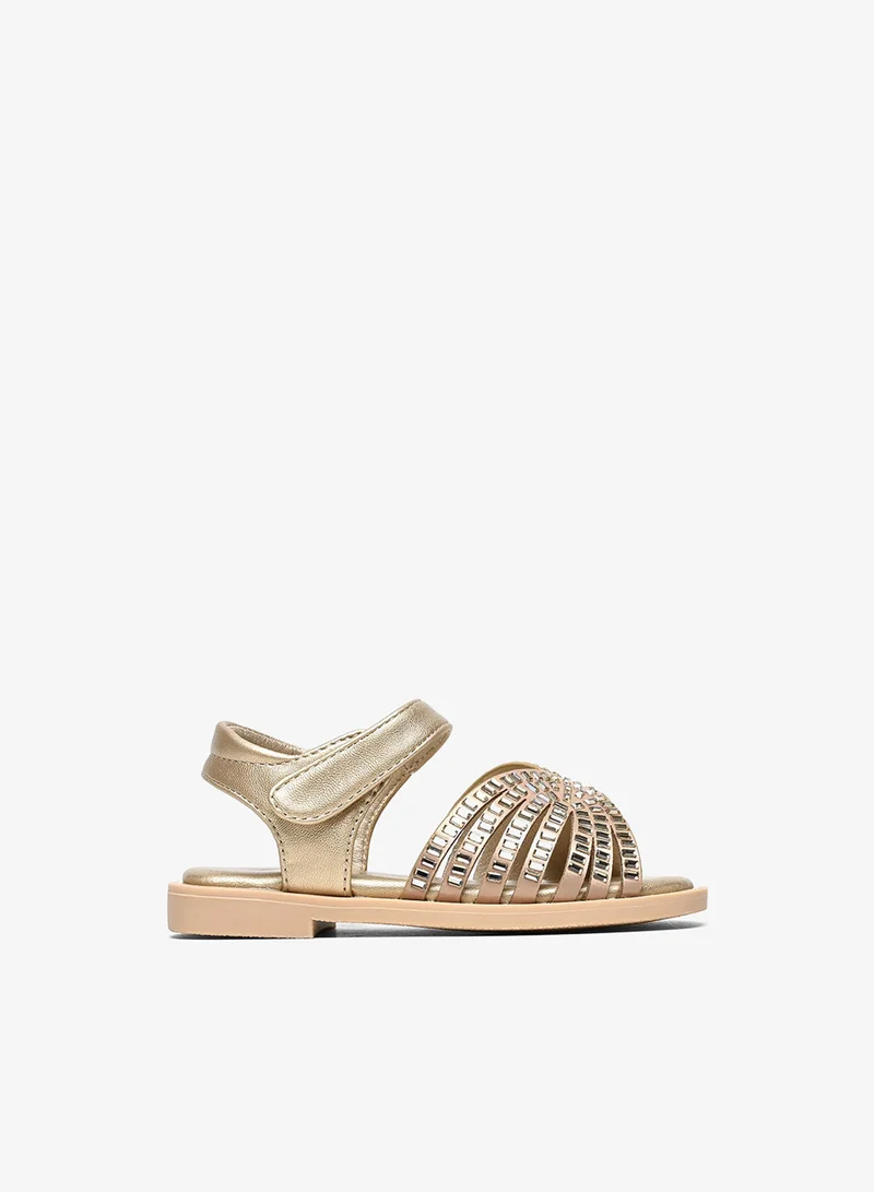 Cuple Girls embellished multi strap sandals