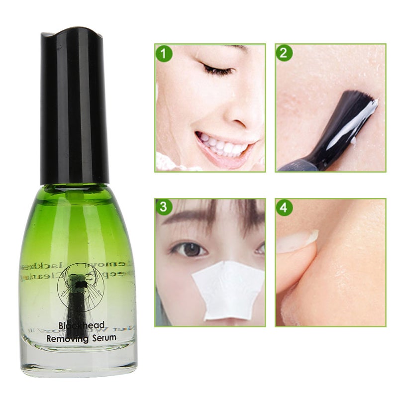 Blackhead Removing Serum: 100% Plant Extracts, Non-irritating, Quick Absorption - Deep Pore Cleaning, Pore Treatment for Face Skin Care - Image 3