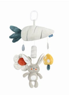Spiral Car Seat & Stroller Activity Toy Includes Clinking Rings Mirror and Textured Ribbons