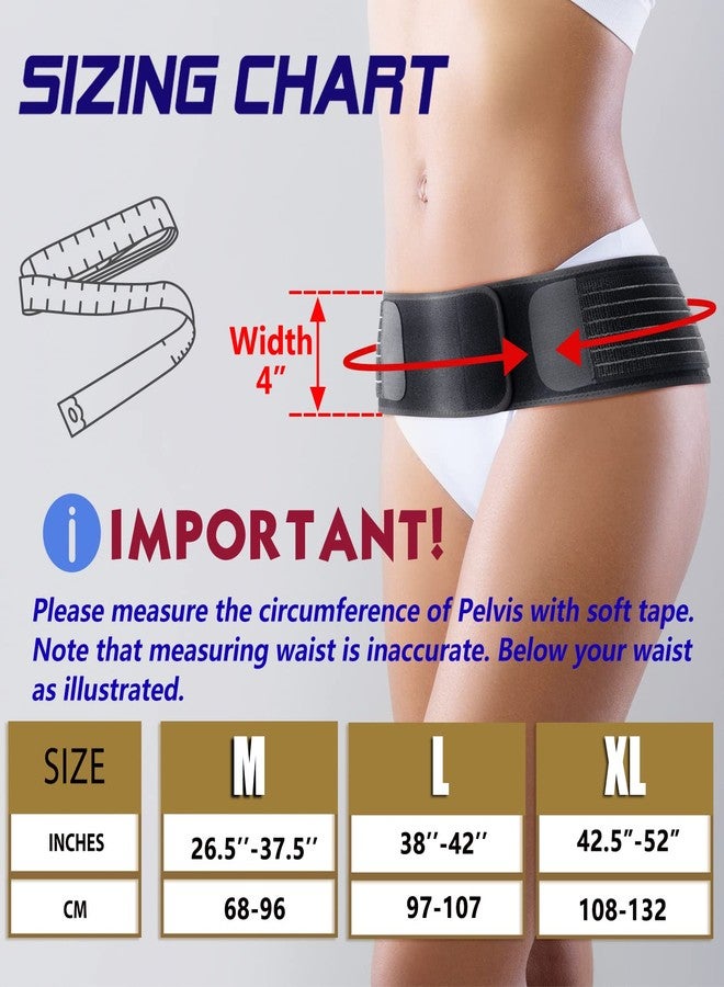 Thx4COPPER Elastic Mesh Si Hip Belt, Compression Lower Back Support Brace, Anti-Slip Sacroiliac Joint Brace For Men/Women, Pain Relief For Sciatica, Pelvis, Lumbar, Nerve, Leg, Sacral, Sacrum - L - Image 2