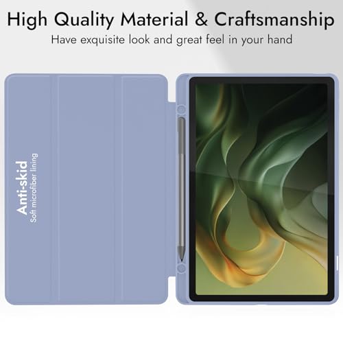 Robustrion Case Cover for Moto Pad 60 Neo Cover 11" with [Pencil Holder], Trifold Flip Cover Case for Moto Pad 60 Neo Cover 11" - Lavender - Image 5