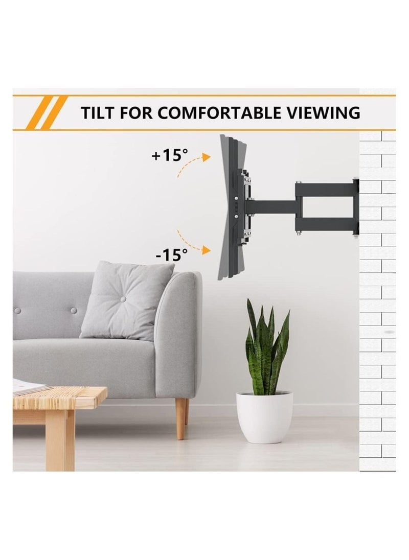 TV Stand/Television Stands for 26-75 Inch TV Wall Mount TV Stand with Rugged Double Arm Bracket, Standard Load-bearing 26"-55" Maximum size 75 inch - Image 2