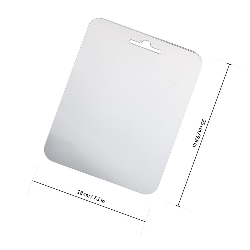 1 Set Non-breakable Fog-proof Mirror Travel Bathroom Shaving Fog-proof Mirror - Image 2
