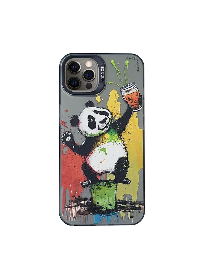 S-TOP Case For iPhone 12 Pro Cartoon Animal Graffiti PC + TPU Phone Case - Image 1