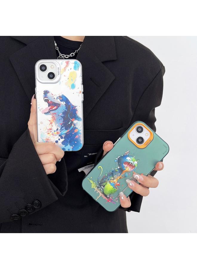 S-TOP Case For iPhone 12 Pro Cartoon Animal Graffiti PC + TPU Phone Case - Image 3
