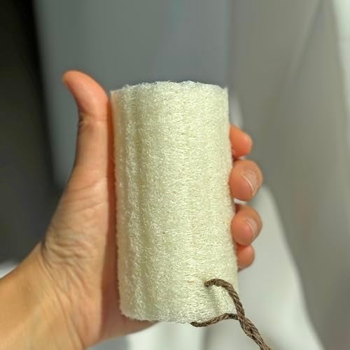 JINS-Hung 4" Natural Loofah Exfoliating Body Sponge Scrubber for Skin Care in Bath Spa Shower Pack of 12 - Image 5