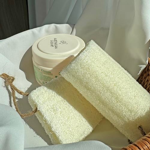 JINS-Hung 4" Natural Loofah Exfoliating Body Sponge Scrubber for Skin Care in Bath Spa Shower Pack of 12 - Image 3