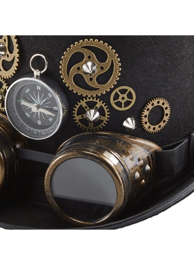 عام المعادن الثقيلة والعتاد قبعة البوصلة برشام السحر قبعة حزب الديكور نظارات واقية قبعة M (56-58cm) - Image 3