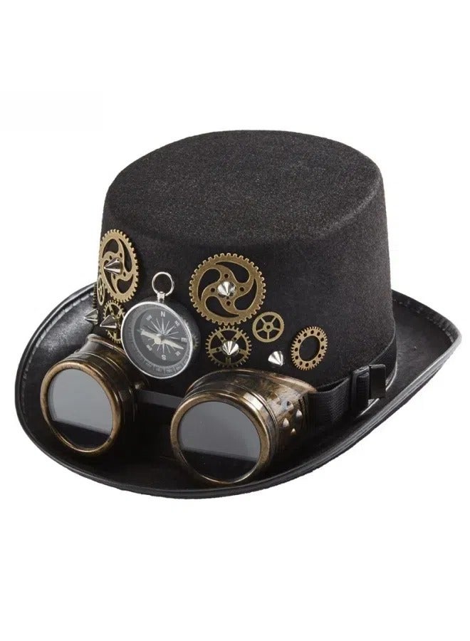 عام المعادن الثقيلة والعتاد قبعة البوصلة برشام السحر قبعة حزب الديكور نظارات واقية قبعة M (56-58cm) - Image 1