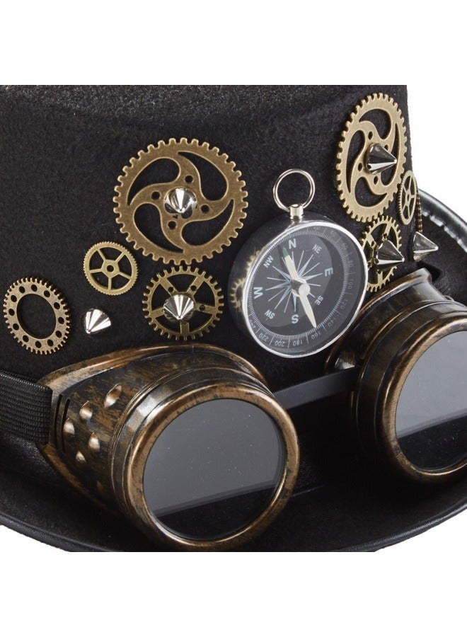 عام المعادن الثقيلة والعتاد قبعة البوصلة برشام السحر قبعة حزب الديكور نظارات واقية قبعة M (56-58cm) - Image 2