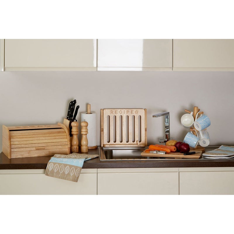 Premier Housewares Rubberwood Mug Tree 6 Mugs Holder for Kitchen | Free Standing Mug Stand | Sturdy Cup Holder Kitchen Accessories | Anti-Slip Coffee Cup Stand for Mugs, Brown - Image 4