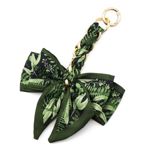 ZOOEASS Bag Extender Chain with Bow Ribbon Purse Chain Extender for Crossbody Bag Charms Women Handbag Decoration Accessories(Green) - Image 5