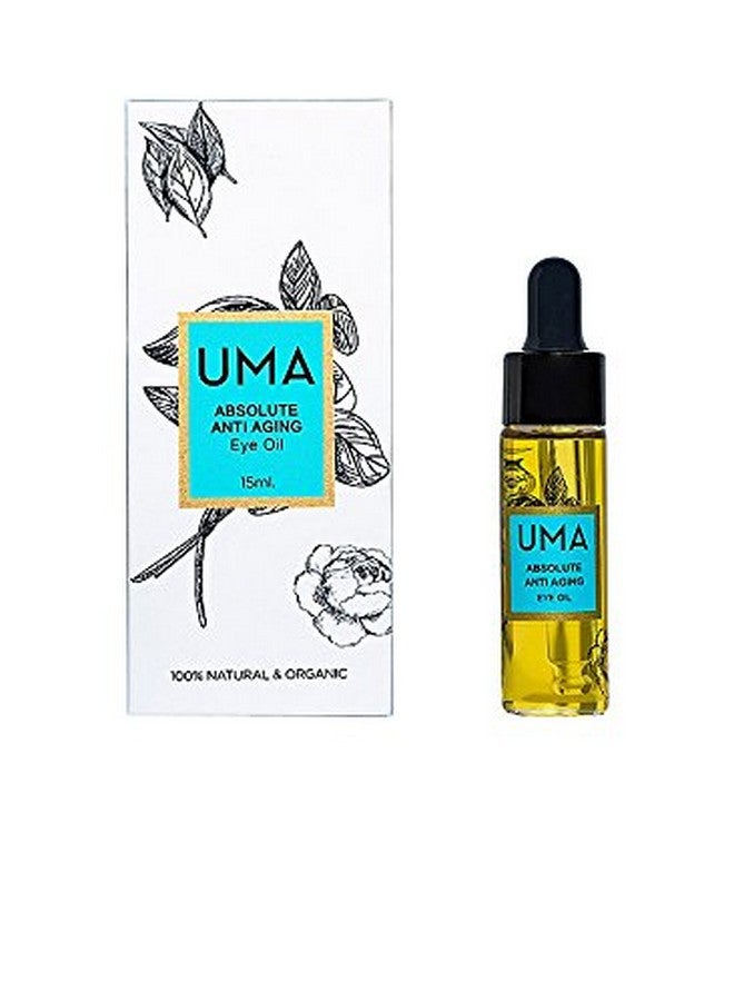 Uma Absolute Anti Aging Eye Oil Ayurvedic Oil For Dark Circles Eye Bags Wrinkles Fine Lines And Crows Feet Clean & Cruelty Free Fast Absorbing And Restorative (0.5 Fl Oz 15 Ml) - Image 2