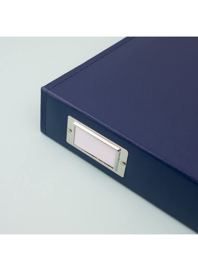 We R Memory Keepers 12X12 Photo Album Cobalt Protect Memories And Photos Soft Acidfree Leather Classy Decorative Spine Label Snagfree Rings Includes 5 Page Protectors Scrapbooking  - Image 3