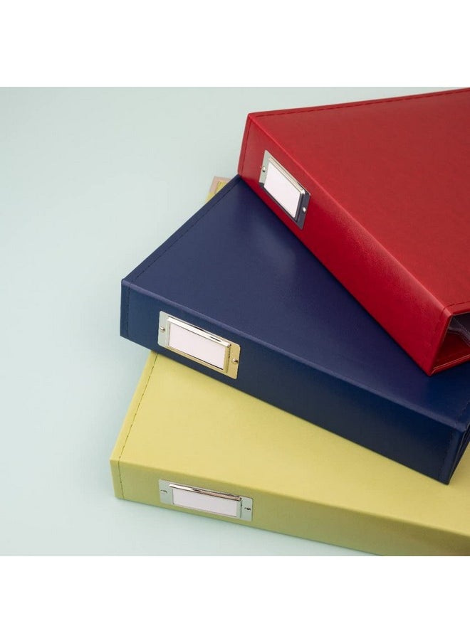 We R Memory Keepers 12X12 Photo Album Cobalt Protect Memories And Photos Soft Acidfree Leather Classy Decorative Spine Label Snagfree Rings Includes 5 Page Protectors Scrapbooking  - Image 5