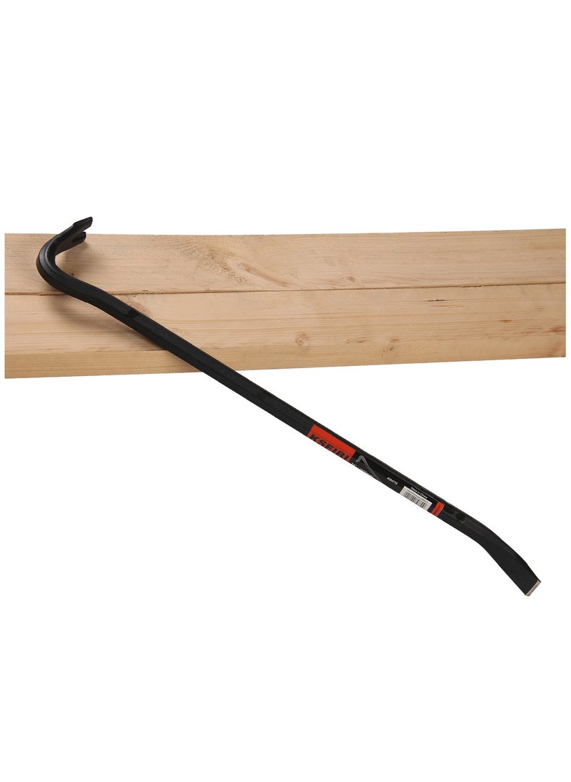 KSEIBI - Carpenter Wrecking Bar 90cm, Integrated Nail Puller, Rust Resistant Enamel Finish, Ultra-Durable Forged Heat-Treated Carbon Steel, Flat, Bent Chisel Head, For Pulling, Scraping and Lifting Objects - Image 1