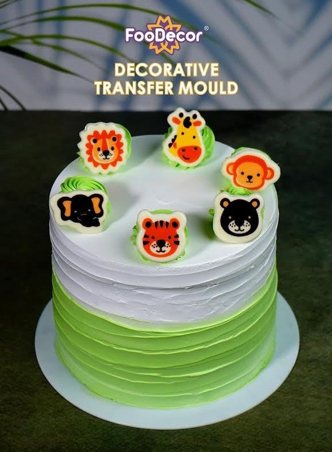 FOODECOR قالب نقل زخرفي بنمط الغابة من فودديكور، (عبوة من 10 قطع) - BV 3241 - Image 2