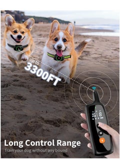 SYOSI Dog Shock Collar for 2 Dogs, Dog Training Collar with Remote for Large Medium Small Dogs, Rechargeable E-Collar Waterproof Collars with 3 Training Modes, Range up to 3300Ft  - Image 3