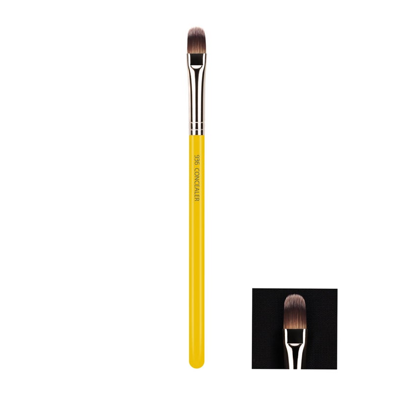 Bdellium Tools Professional Makeup Brush - Studio Series 936 Concealer - With Soft Synthetic Fibers, For Blending Concealer (Yellow, 1pc) - Image 3