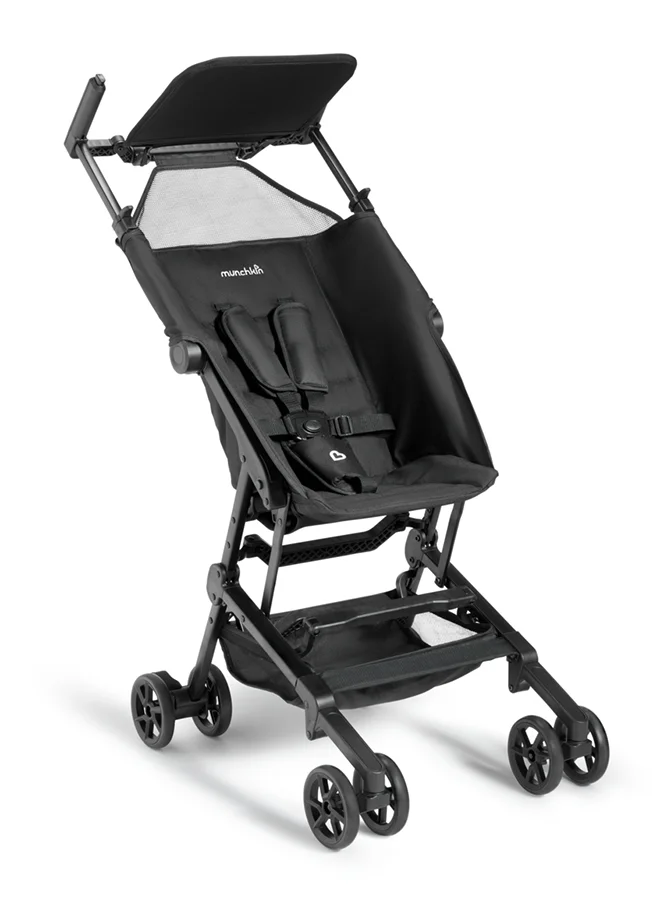 مونشكين Sparrow Ultra Compact Lightweight Easy Fold Stroller Black