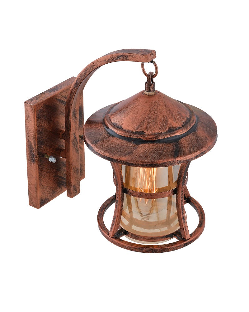 Twilight Wall Light, Wall Lamp, Wood Light for Home Decoration | Chandelier Home, Living Room,Jhumar| Wall Hangings| Balcony Decor| Home Decor Items| Diwali Items for Home, Antique Copper - Pack of 1 - Image 3